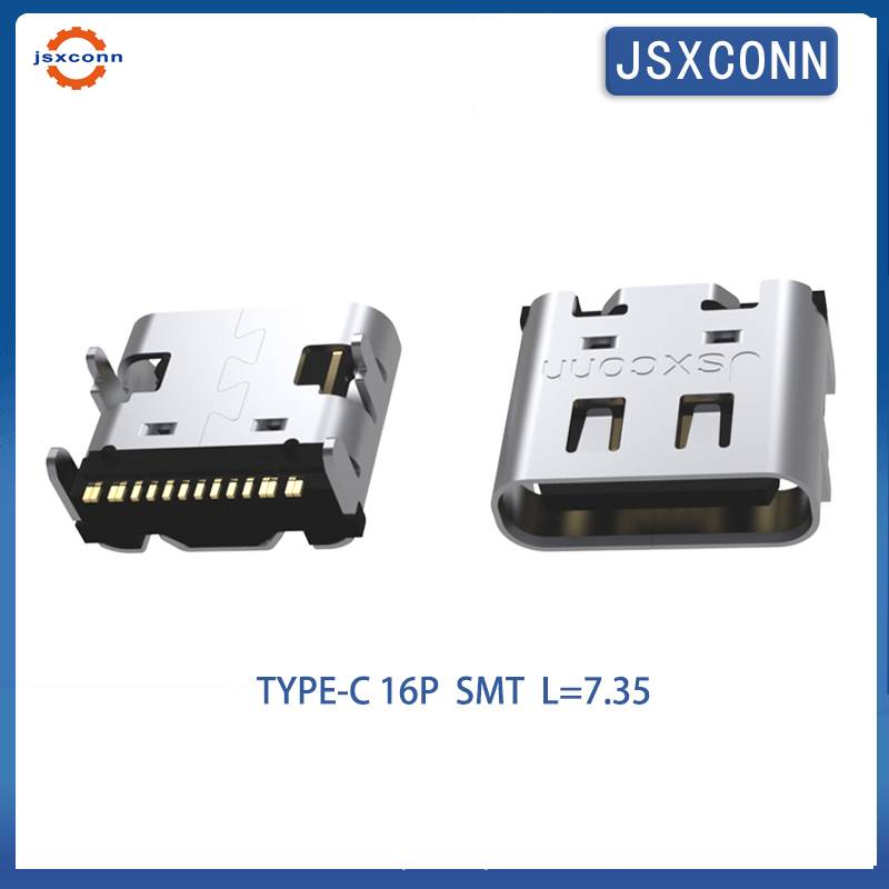 USB Type C 16Pin L=7.35 On sla
