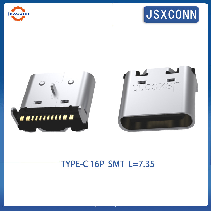 USB Type C 16Pin L=7.35 On sla