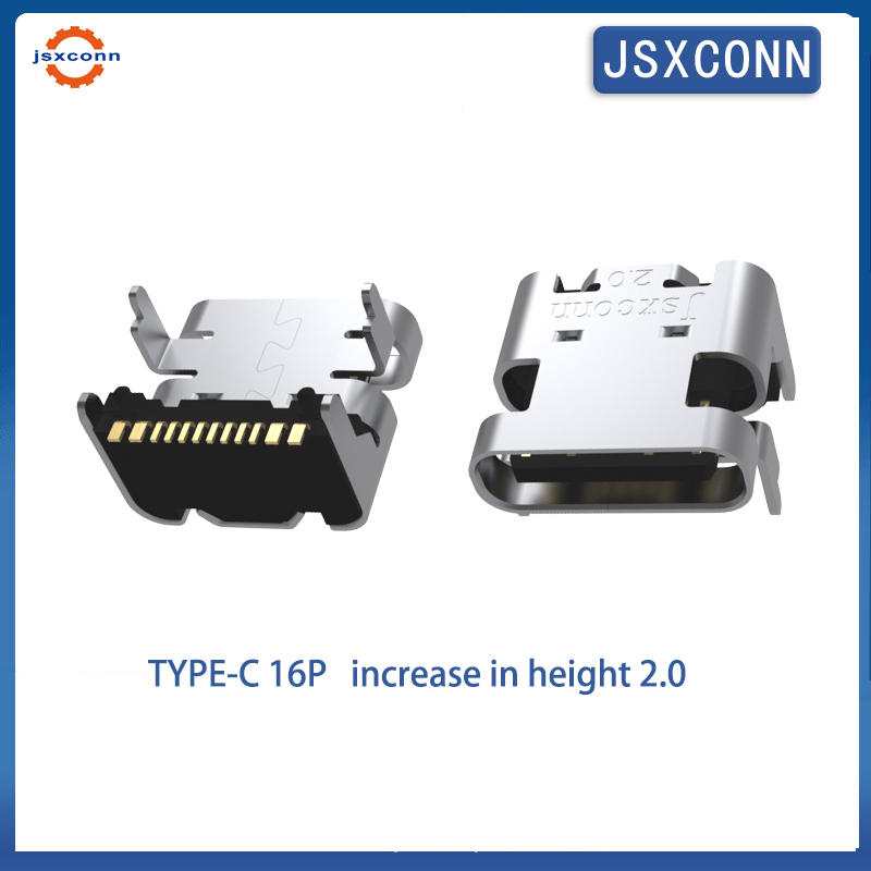 USB Type C 16Pin  On slab  SMT