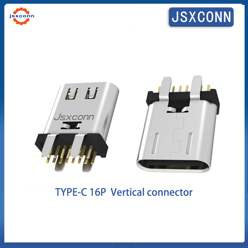 USB Type C Vertical 180° DIP h