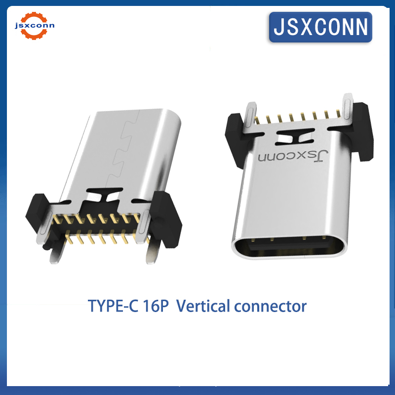Type-c 16P Vertical 180  SMT h