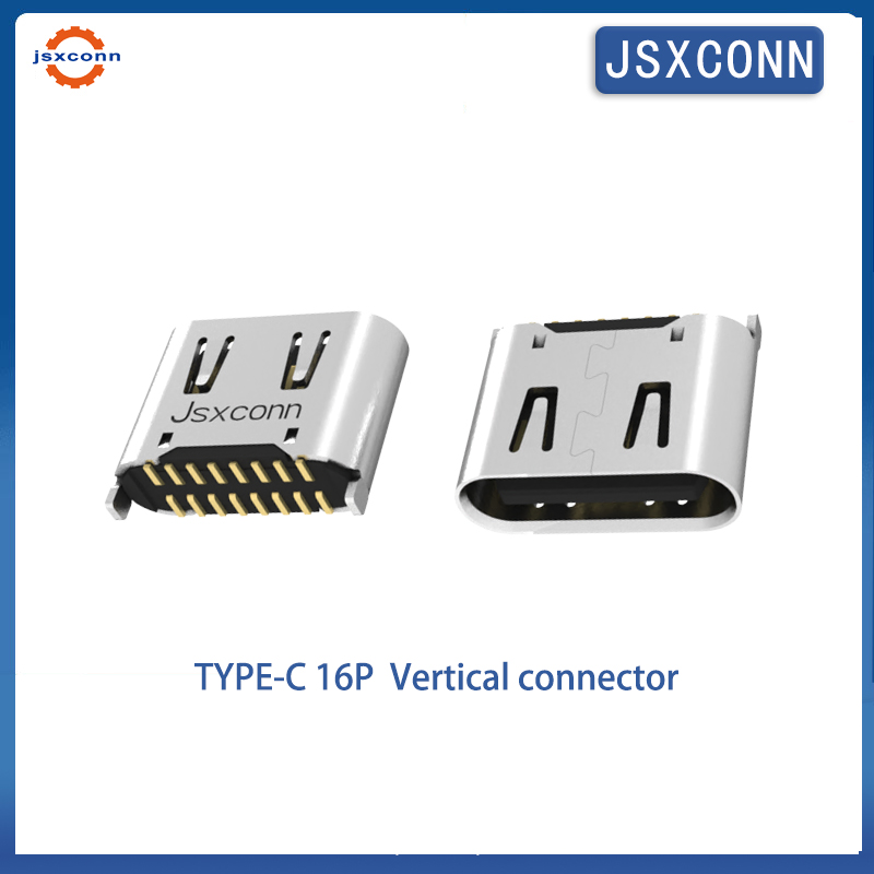 Type-c 16P Vertical 180  SMT h