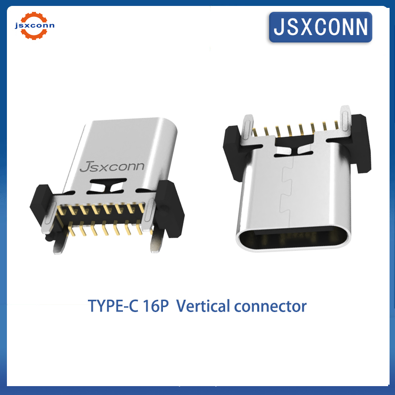 USB Type C Vertical 180° SMT h